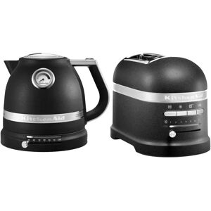 KitchenAid Artisan Kettle & 2 Slice Toaster Set - Cast Iron Black