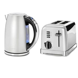 Cuisinart Style Collection Multi-Temp Jug Kettle & 2 Slice Toaster Set - Frosted Pearl