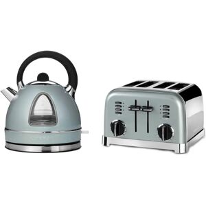 Cuisinart Style Collection Traditional Dome Kettle & 4 Slice Toaster Set - Pistachio