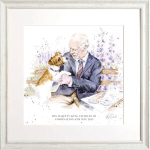 Wrendale Designs by Hannah Dale Coronation Large Print - White Frame