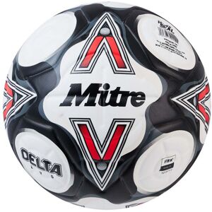 Mitre Delta Evo Football - WHITE/BLACK/BIB RED