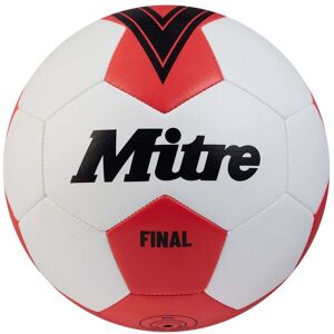 Mitre Final Football - WHITE/BIB RED