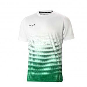 Mitre Ascent Short Sleeve Jersey - WHITE/EMERALD