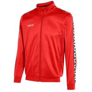 Mitre Delta Poly Track Jacket - Scarlet/White