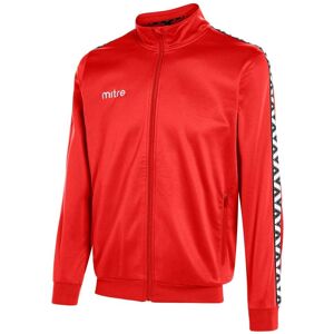 Mitre Delta Poly Track Jacket - Scarlet/White