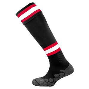 Mitre Division Tec Sock - Black/Scarlet/White