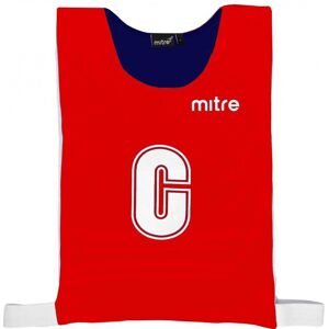 Mitre Netball Pro Reversible Bib Set - Navy/Red