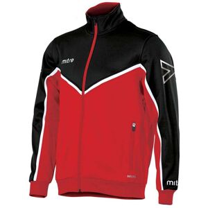 Mitre Primero Poly Track Jacket - Scarlet/Black/White