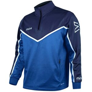 Mitre PRIMERO POLY QUARTER ZIP TOP - Royal Blue/Navy/White