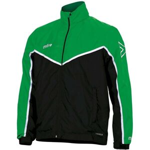 Mitre Primero Rain Jacket - Black/Emerald/White