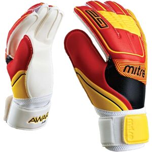 Mitre Awara Junior Glove - White/Red/Yellow