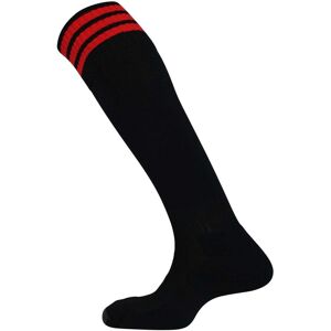 Prostar Mercury 3 Stripe Sock - Black/Scarlet