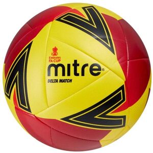 Mitre Delta Match FA Cup Football - Yellow/Red/Red