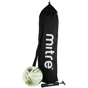 Mitre Final Football Pack - Four Footballs Bag & Pump - Whi