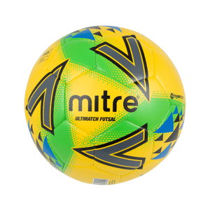 Mitre Ultimatch Futsal Football - YELLOW/GREEN/BLUE