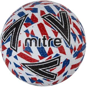 Mitre Street Soccer Football - White/Red/Blue/Black