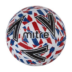 Mitre Street Soccer Football - White/Red/Blue/Black