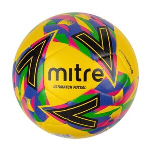 Mitre Ultimatch Futsal Football - Yellow/Blue/Light Green/Black
