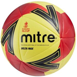 Mitre Delta Max FA Cup Football - Yellow/Red/Red