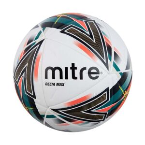 Mitre Delta Max Football - White/Dark Orange/Dark Green/Gold
