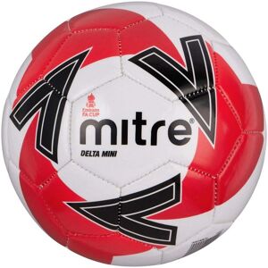 Mitre Delta Mini FA Cup Football - White/Red/Red