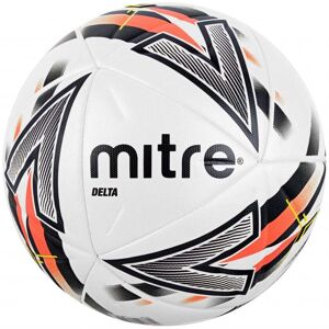 Mitre Delta One Football - White/Black/Dark Orange