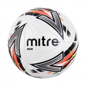 Mitre Delta One Football - White/Black/Dark Orange