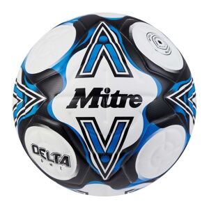 Mitre Delta One Football - WHITE/BLACK/BOTN BLUE