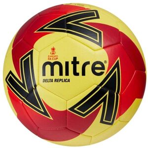 Mitre Delta Replica FA Cup Football - Yellow/Red/Red