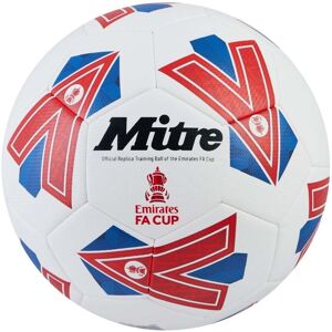 Mitre Emirates FA Cup Train Football - WHITE/BLUE/RED