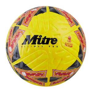 Mitre Emirates FA Cup Ultimax Pro Football - YELLOW/GREY/RED