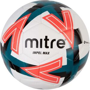 Mitre Impel Max Football - White/Black/Dark Orange/Dark Green