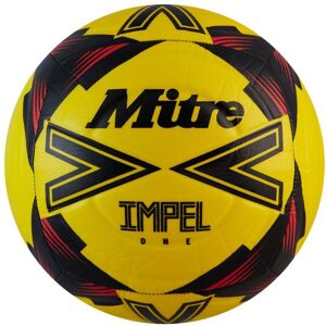 Mitre Impel One Football - FLUO YELLOW/BLACK/BIB RED