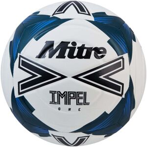 Mitre Impel One Football - WHITE/BLACK/TIDAL TEAL