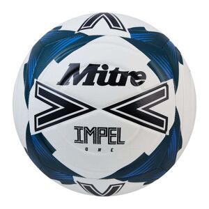 Mitre Impel One Football - WHITE/BLACK/TIDAL TEAL