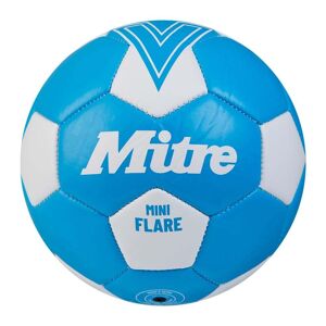 Mitre Mini Flare Football - FLUO BLUE/WHITE