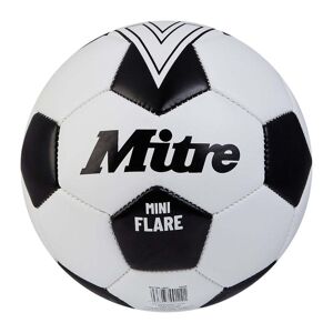 Mitre Mini Flare Football - WHITE/BLACK