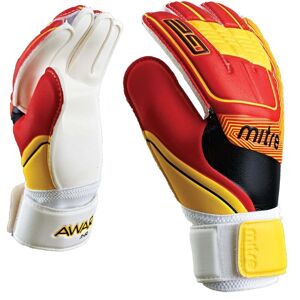 Mitre Awara Junior Glove - White/Red/Yellow