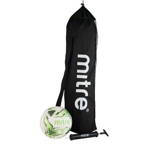 Mitre Final Football Pack - Four Footballs Bag & Pump - Whi