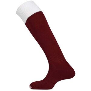 Mitre Mercury Contrast Sock - Maroon/White