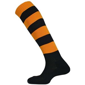 Mitre Mercury Hoop Sock - Black/Amber