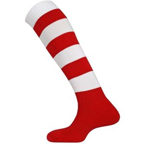 Mitre Mercury Hoop Sock - Scarlet/White