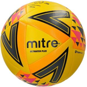 Mitre Ultimatch Plus Football - Yellow/Orange/Pink