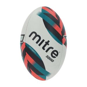 Mitre Squad Rugby Ball - White/Black/Orange