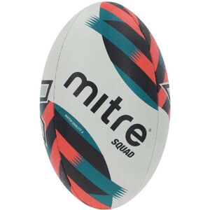 Mitre Squad Rugby Ball - White/Black/Orange