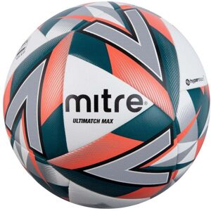 Mitre Ultimatch Max Football - White/Dark Orange/Dark Green/Black