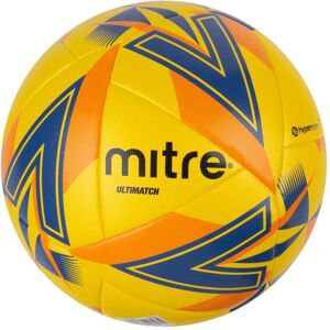 Mitre Ultimatch One Football - Yellow/Dark Blue/Orange/Black