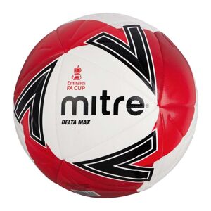 Mitre Delta Max FA Cup Football - White/Red/Red