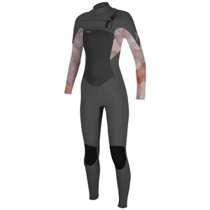 O'Neill 3mm Chest Zip Womens Wetsuit (Desert Bloom)  - Grey;Pink - Size: 12