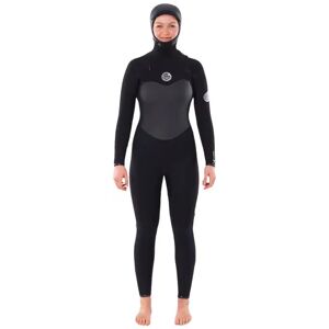 Rip Curl 6mm Hooded Chestzip Womens Wetsuit (Black 21/22)  - Black - Size: 12
